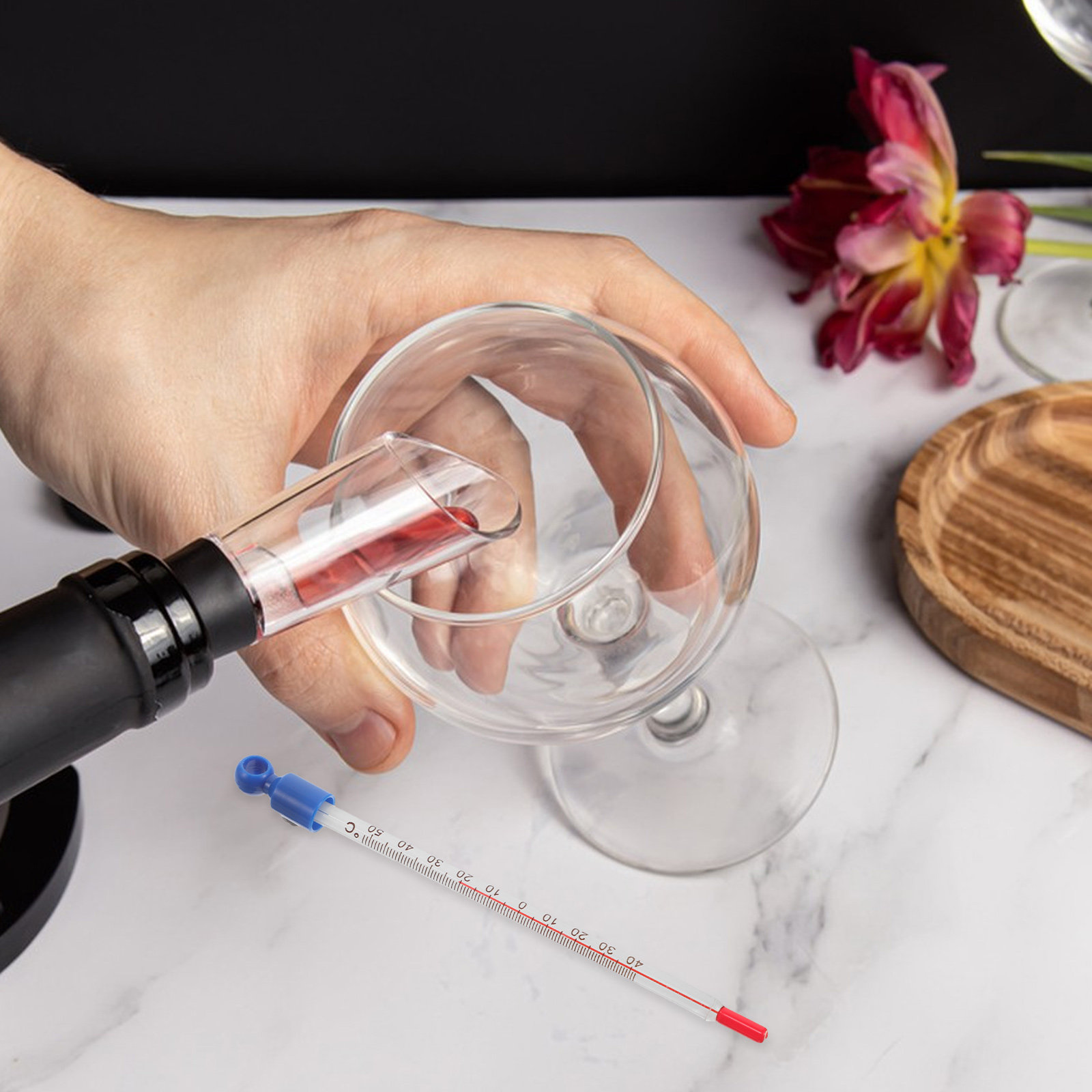 Termómetro de Vino de Vidrio,  - Home Cooking In reseña y precio